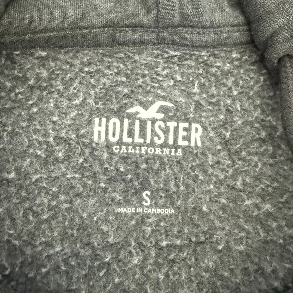 Hollister Cropped Hoodie Womens‎ Small Heather Gray